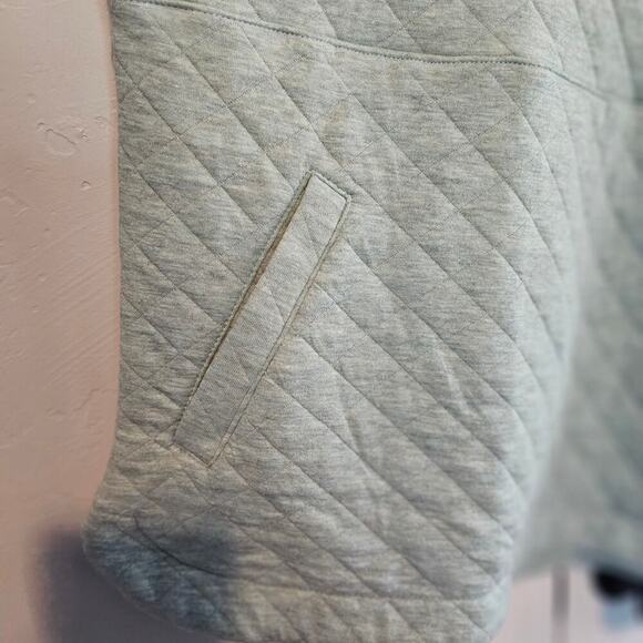 Eddie Bauer Quilted Pullover Womens Size XXL Light Blue Sweater Cozy Neutral - Picture 5 of 11